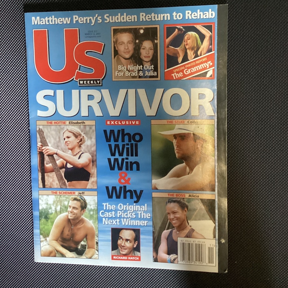 Vintage Us Weekly SURVIVOR Magazine Issue 317 March 12, 2001 Reality TV